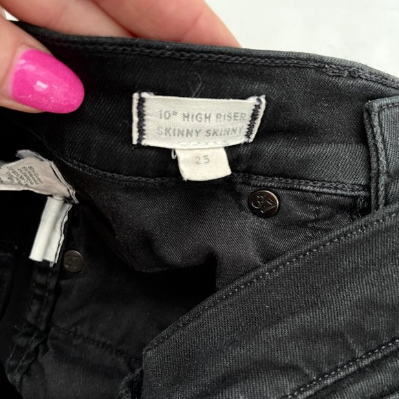 Madewell high rise skini skini black jeans 25 - Picture 7 of 11